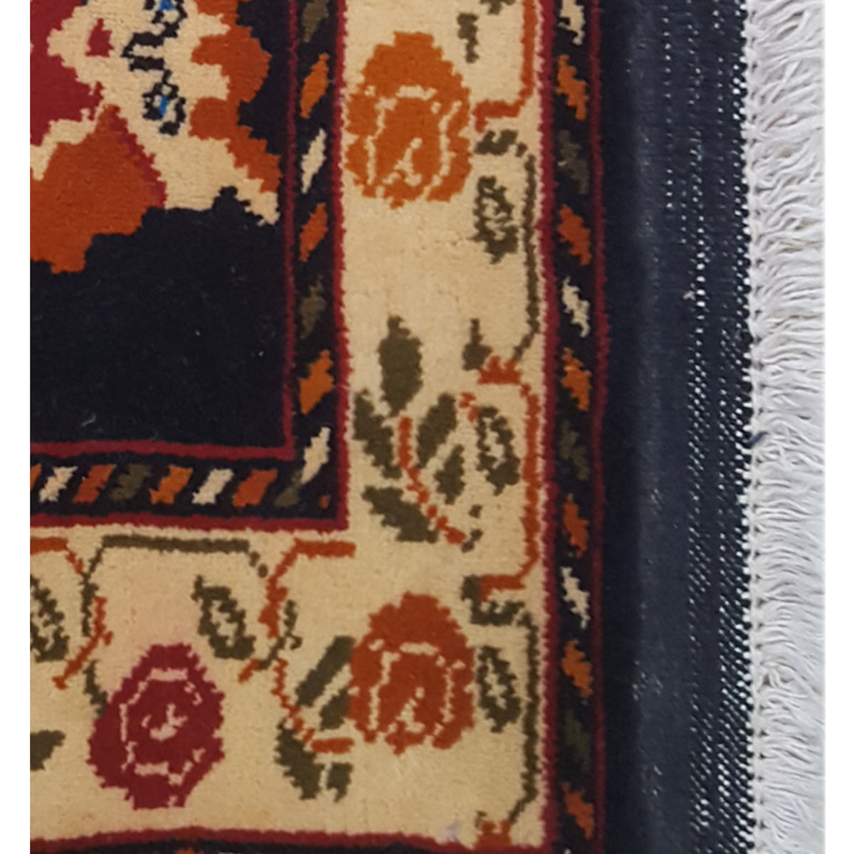 Pacific Turkaman 36218 Blue Dk.Orange Tapestry Hand Knotted Rugs
