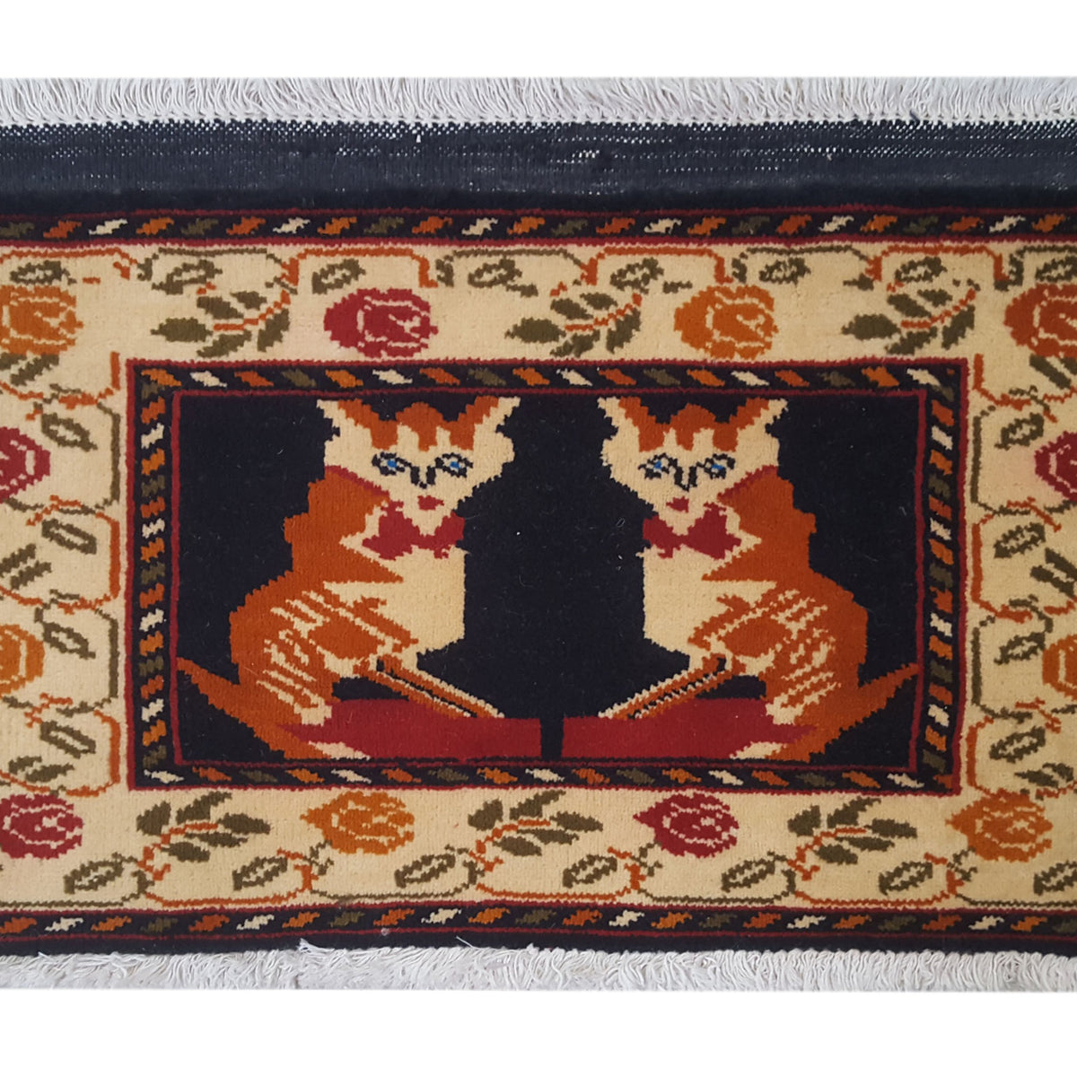 Pacific Turkaman  Blue Dk.Orange Tapestry