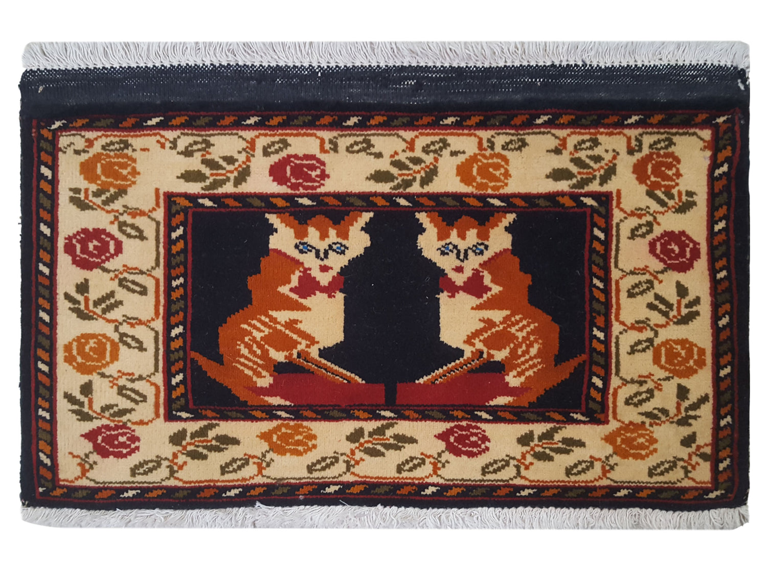 Pacific Turkaman  Blue Dk.Orange Tapestry
