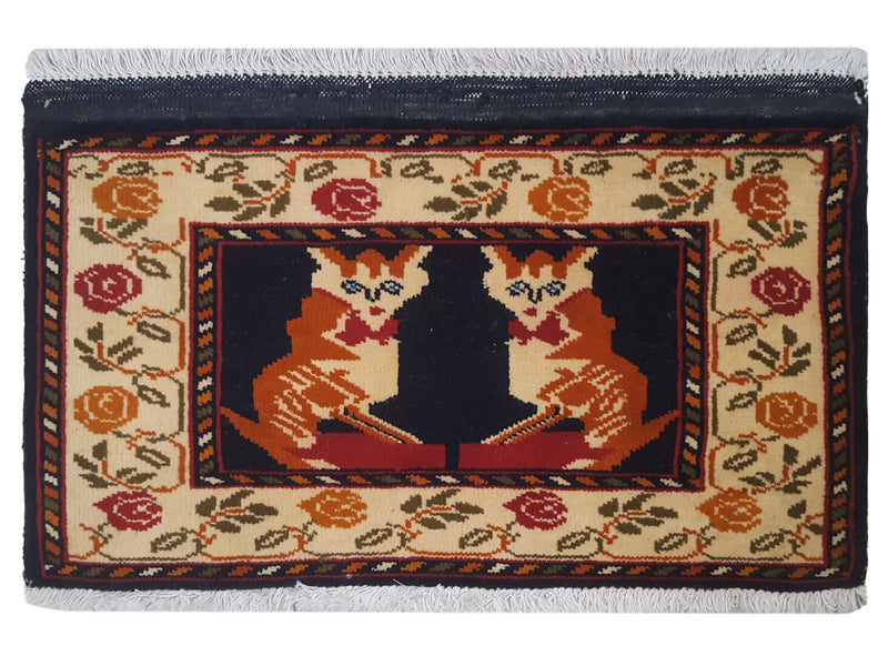 Pacific Turkaman  Blue Dk.Orange Tapestry