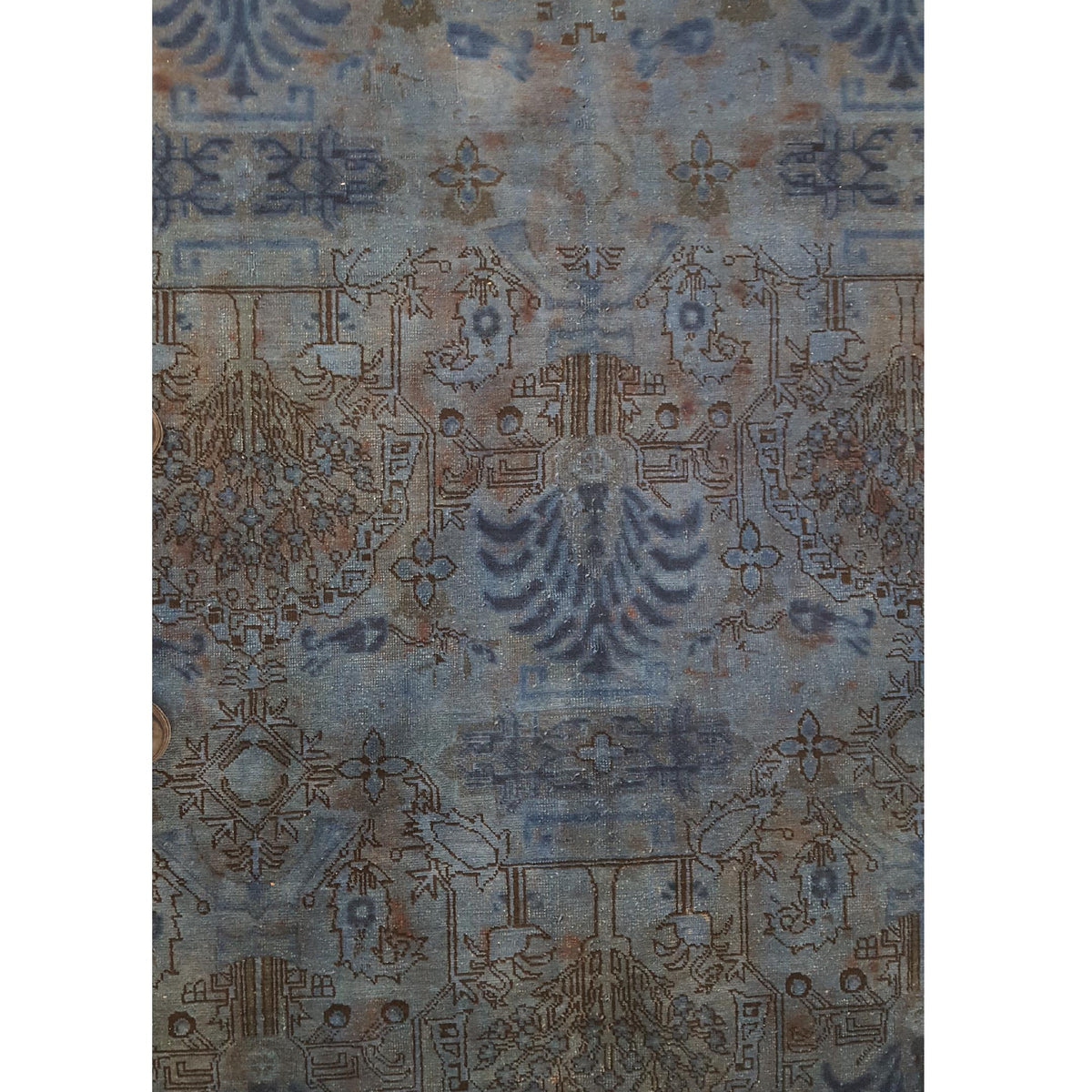 Pacific Vintage 36637 Blue Blue Vintage Hand Knotted Rug