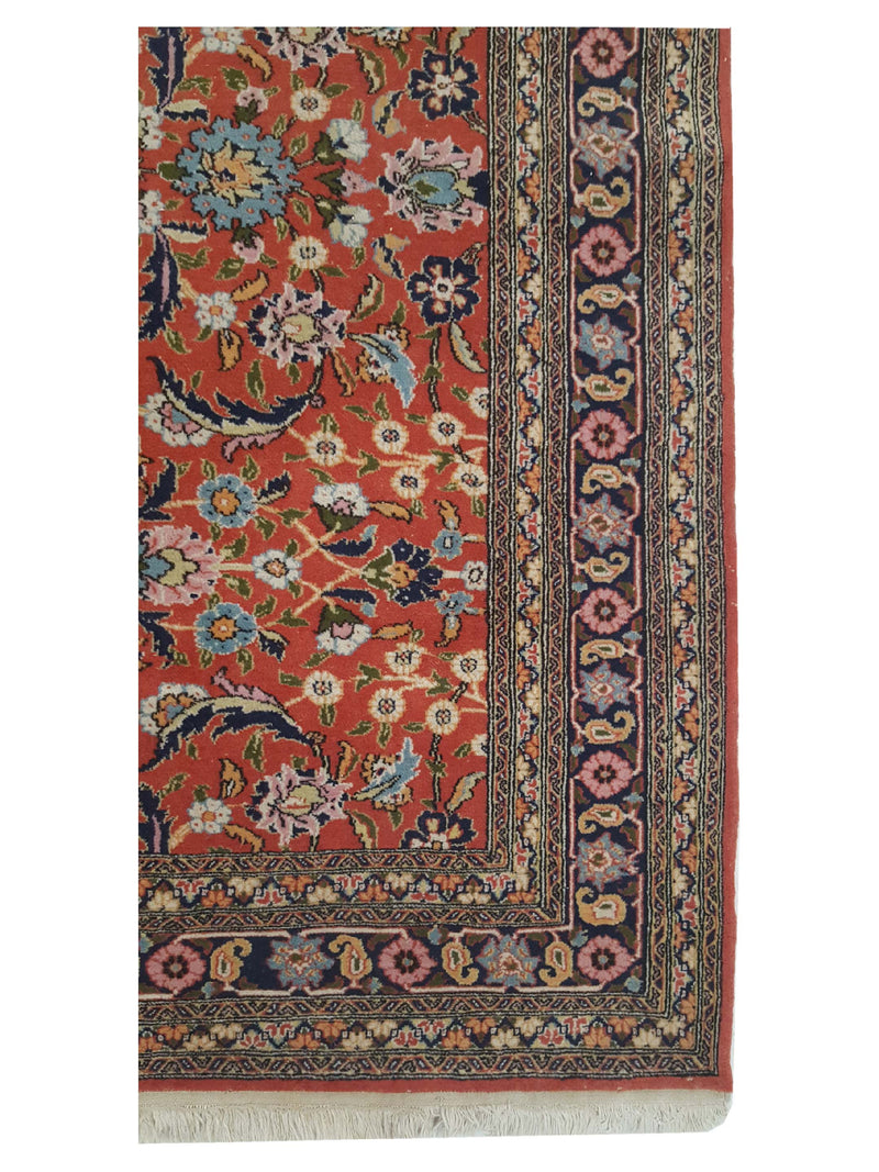 Fasa Antique Esfahan 36640 Rust Indigo Traditional Antique Rug