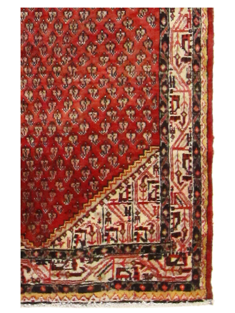 Fasa Antique Hamadan 36642 Red Ivory Traditional Antique Rug