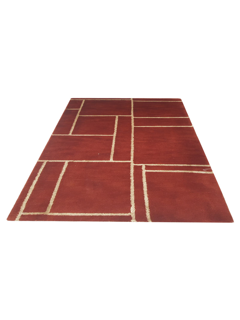 Pacific Gouri Ganga 36730 Red Gold Transitional Hand Knotted Rug