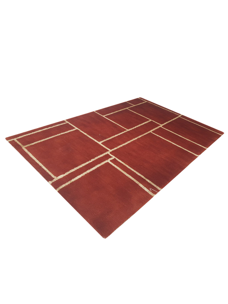 Pacific Gouri Ganga 36730 Red Gold Transitional Hand Knotted Rug