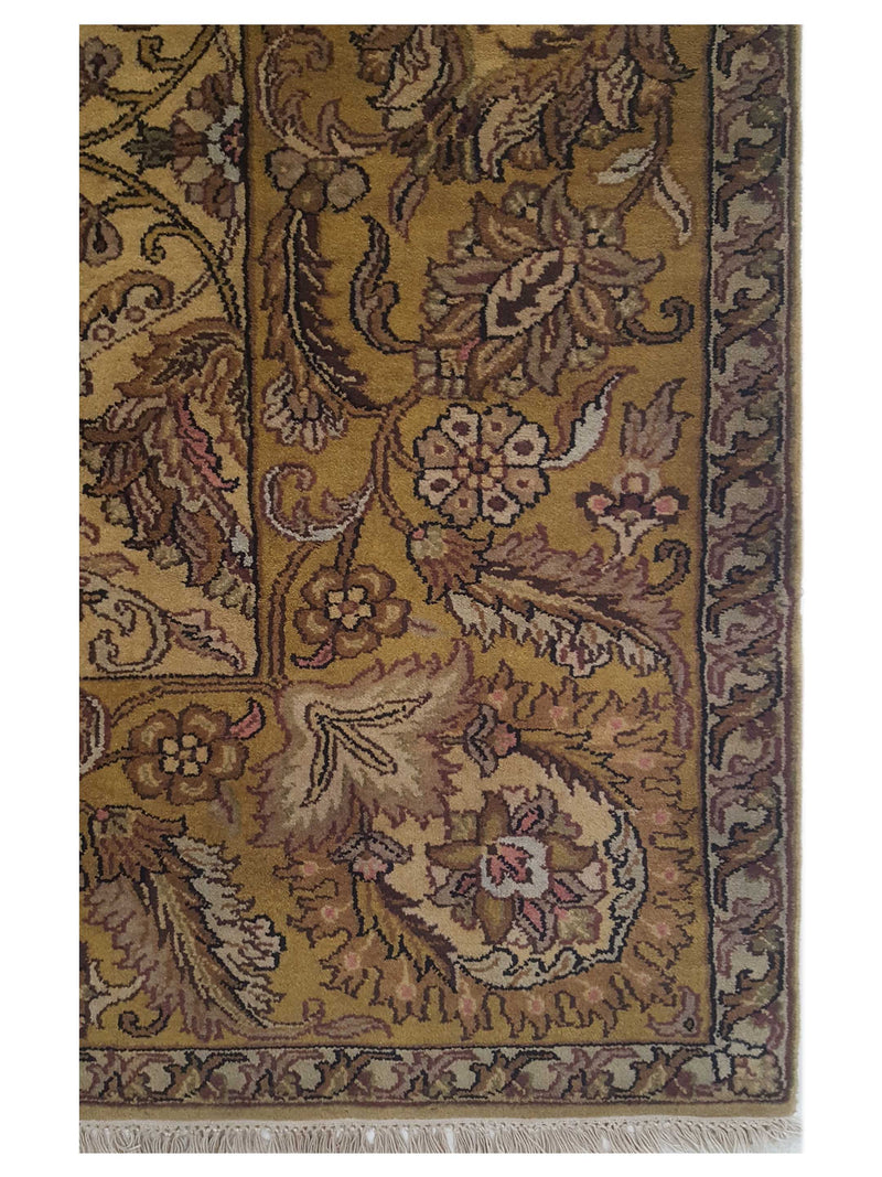 Pacific Agra 36731 Gold Gold Traditional Hand Knotted Rug