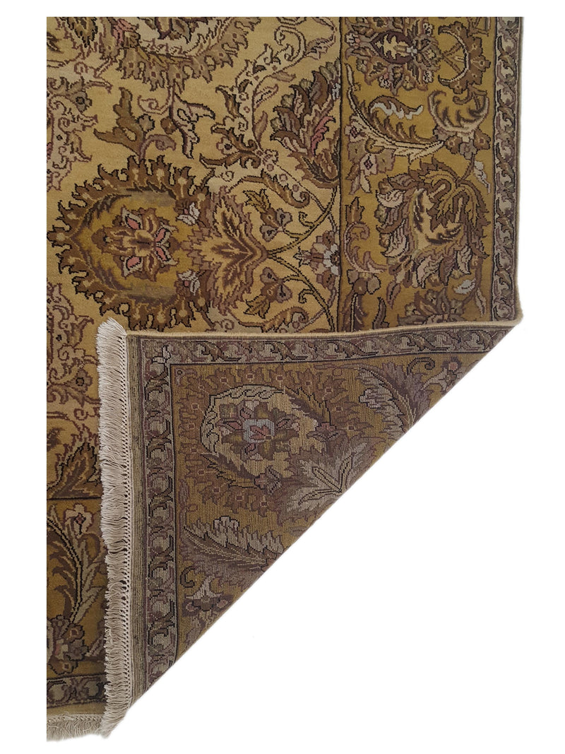 Pacific Agra 36731 Gold Gold Traditional Hand Knotted Rug