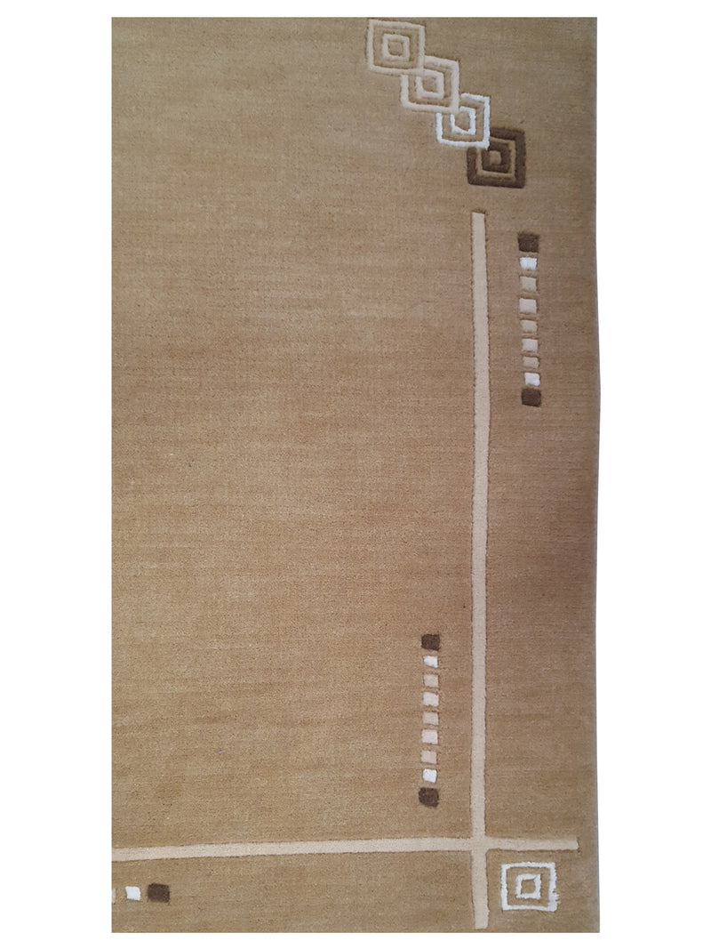 Pacific Gouri Ganga 36732 Tan Tan Transitional Hand Knotted Rug