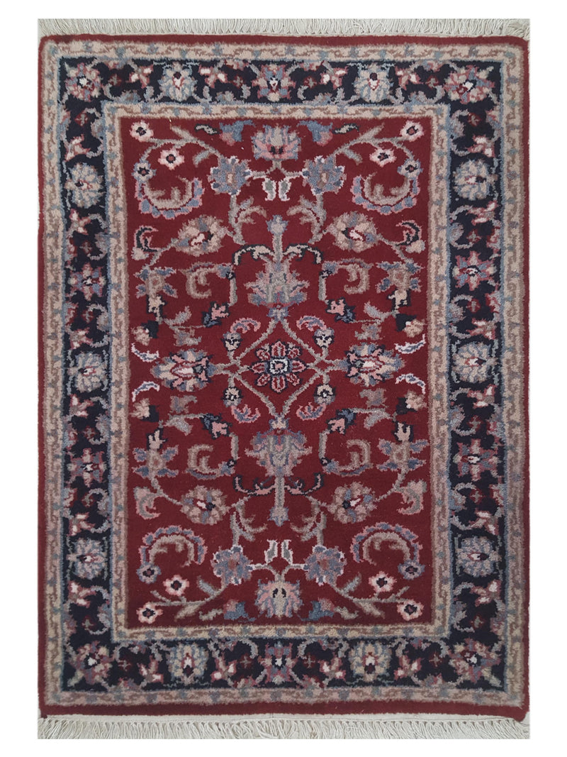 Pacific Kashan Indo  Red Black Traditional