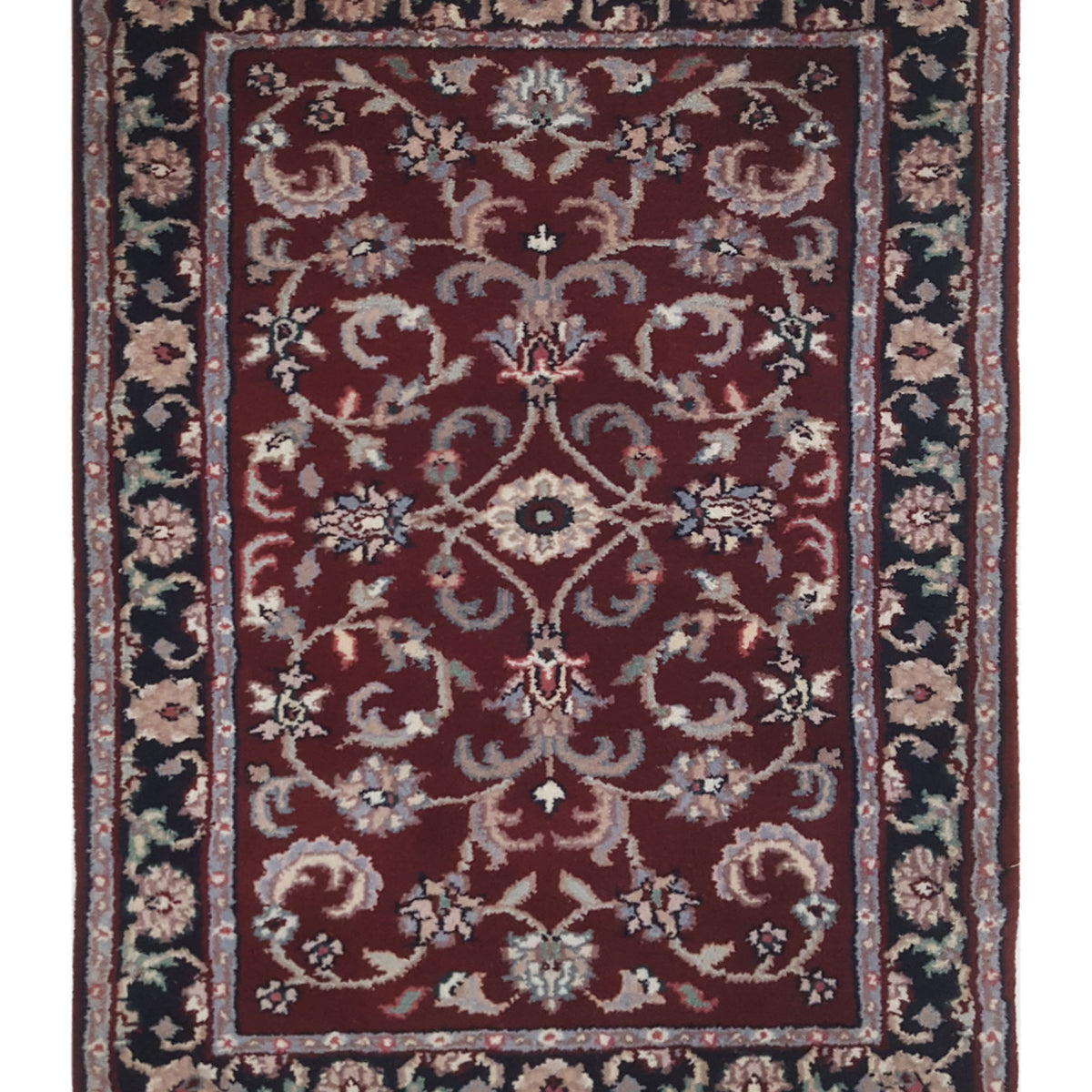 Pacific Kashan Indo  Red Black Traditional