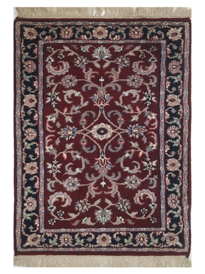 Pacific Kashan Indo  Red Black Traditional