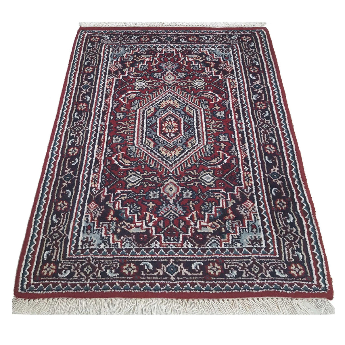 Pacific Mir 36772 Red Black Traditional Hand Knotted Rug