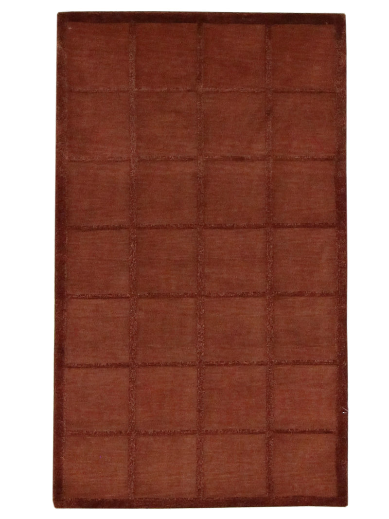 Pacific Gouri Ganga 36799 Burgundy Rust Modern Hand Knotted Rug