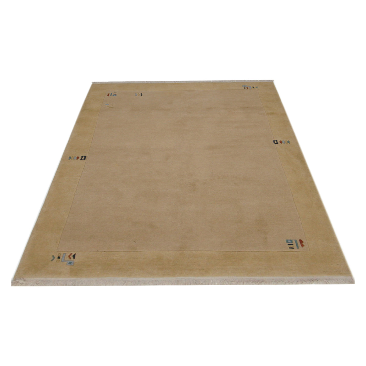 Pacific Nepalese 36808 Beige Beige Transitional Hand Knotted Rug