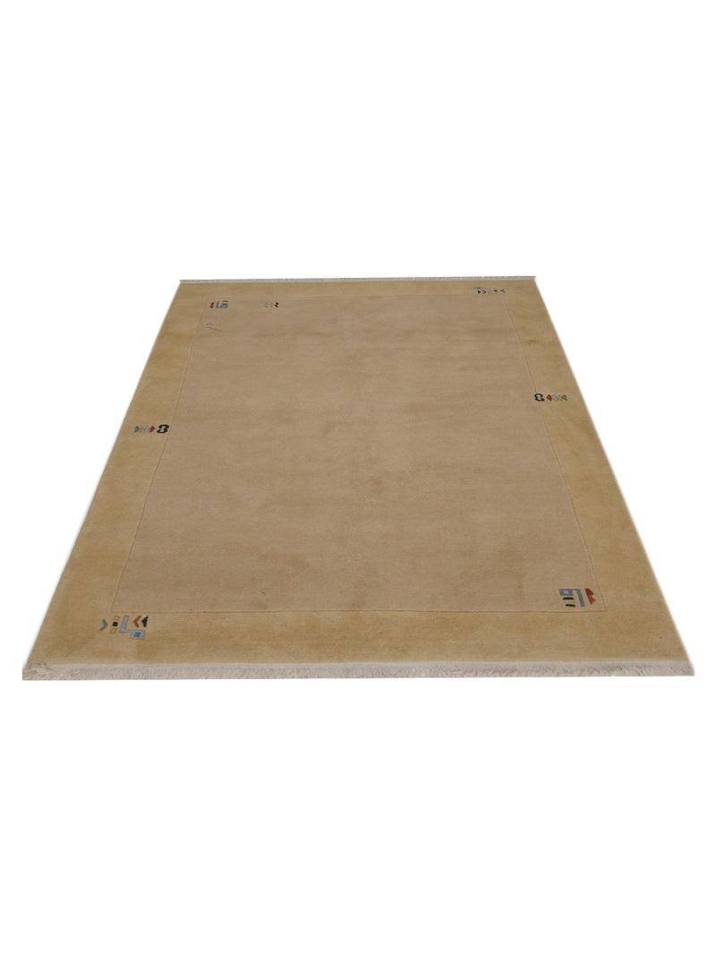 Pacific Nepalese 36808 Beige Beige Transitional Hand Knotted Rug