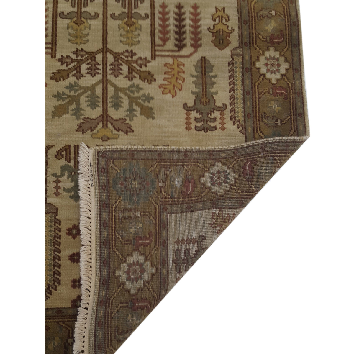 Pacific Tribal 36864 Ivory Olive Traditional Hand Knotted Rug