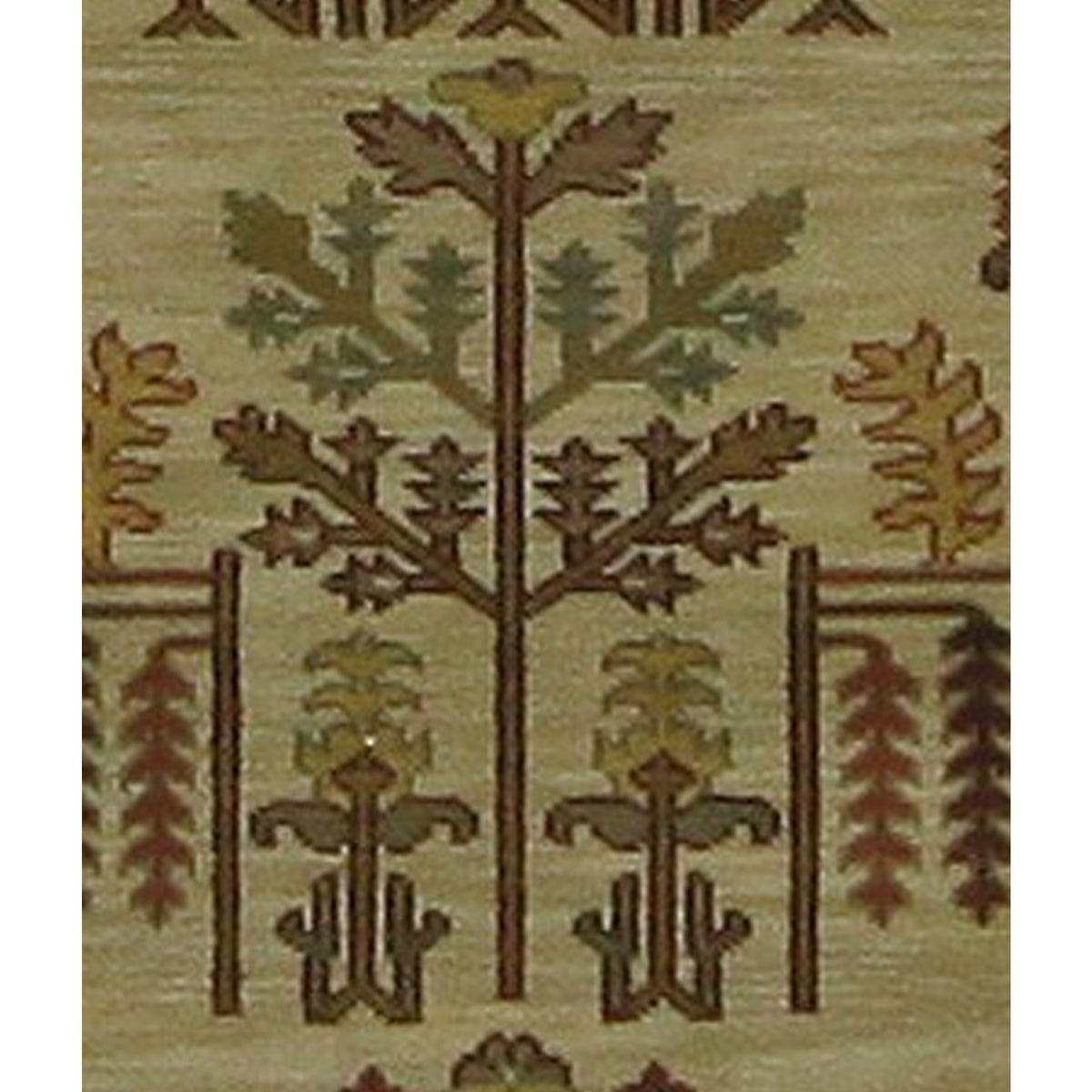 Pacific Tribal 36864 Ivory Olive Traditional Hand Knotted Rug