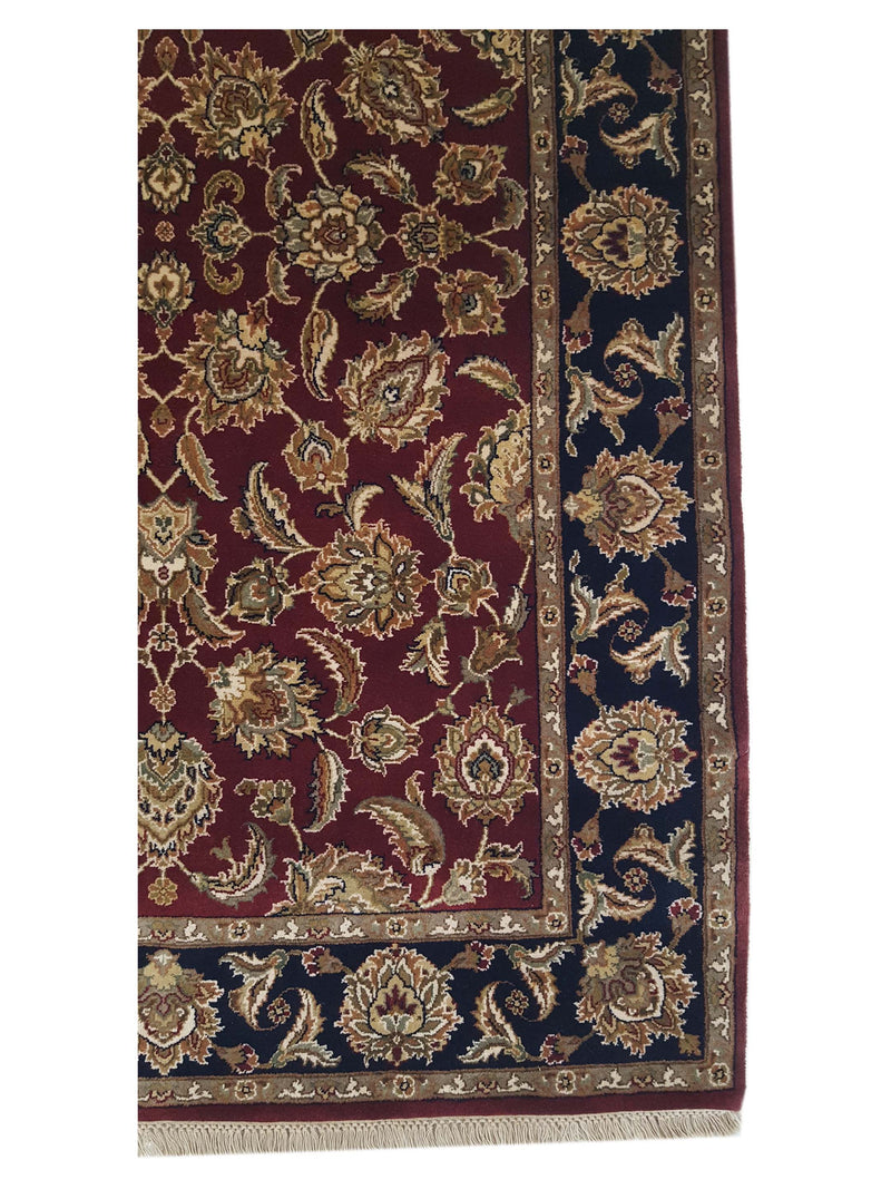 Pacific Maharaja 36865 Burgundy Black Traditional Hand Knotted Rug