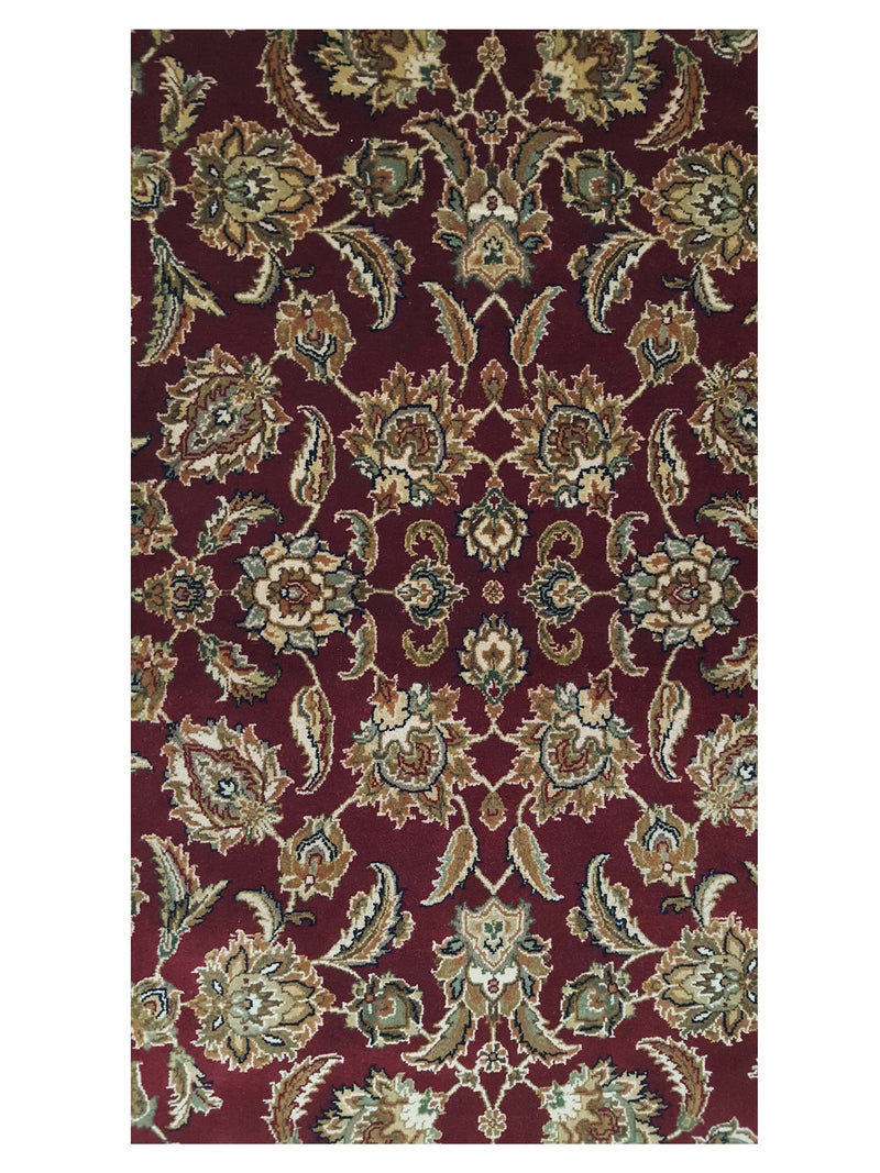 Pacific Maharaja 36865 Burgundy Black Traditional Hand Knotted Rug