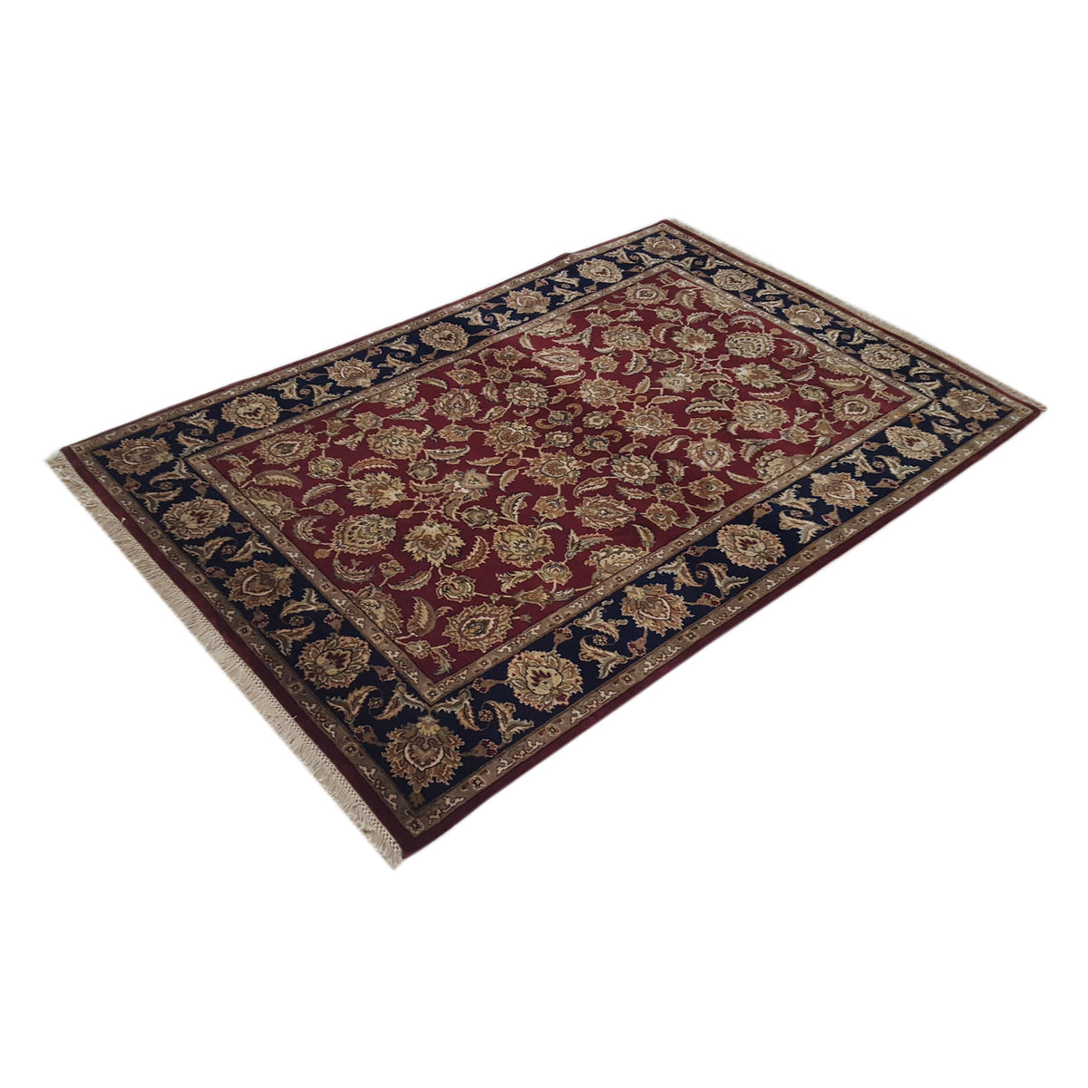 Pacific Maharaja 36865 Burgundy Black Traditional Hand Knotted Rug
