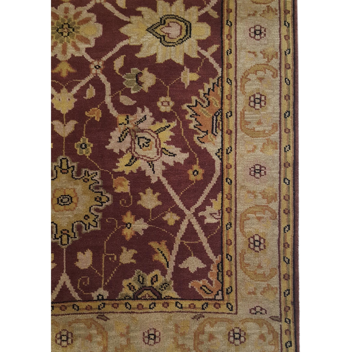 Pacific Serene 36876 Brown Gold Traditional Hand Knotted Rug