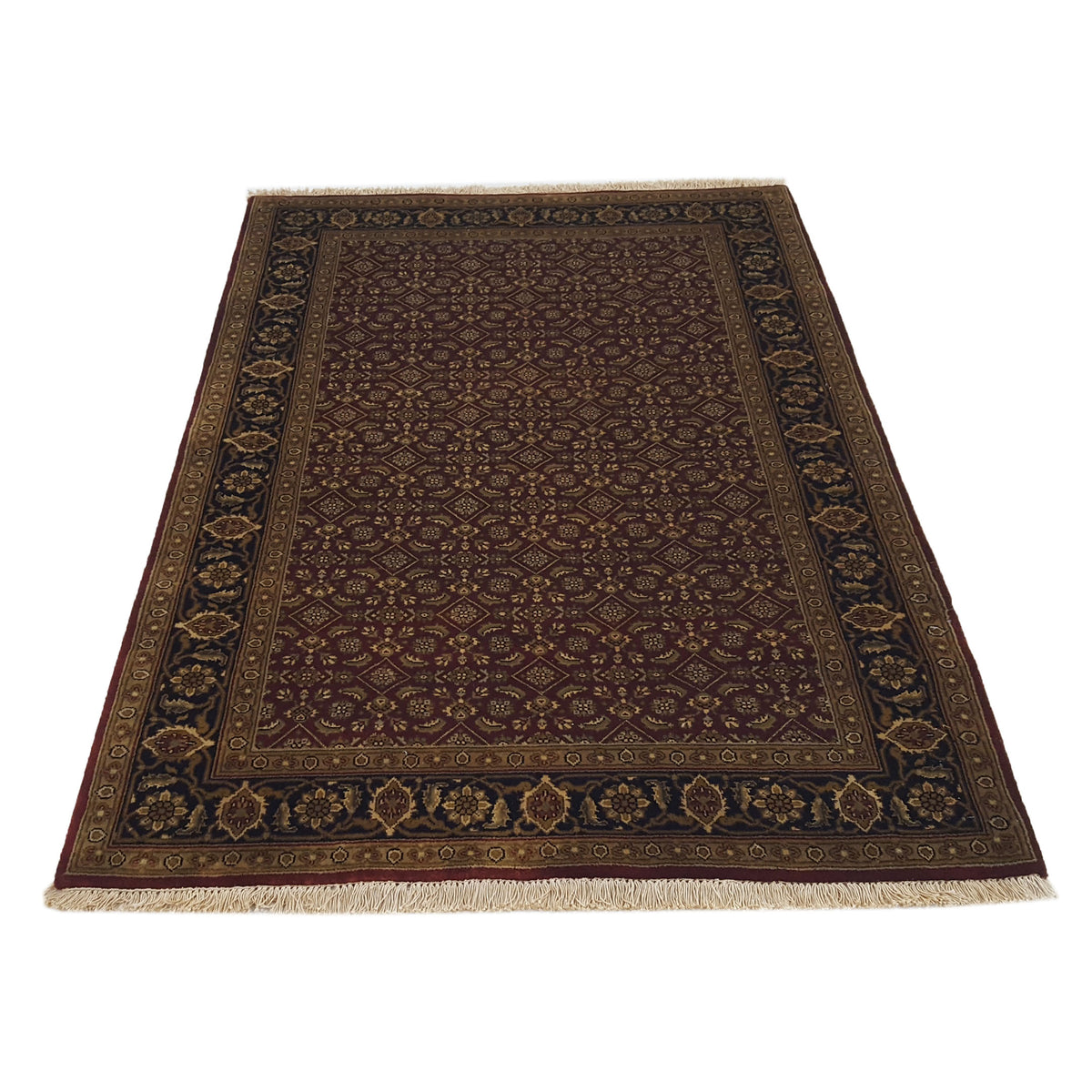 Pacific Serene 36908 Red Black Traditional Hand Knotted Rug