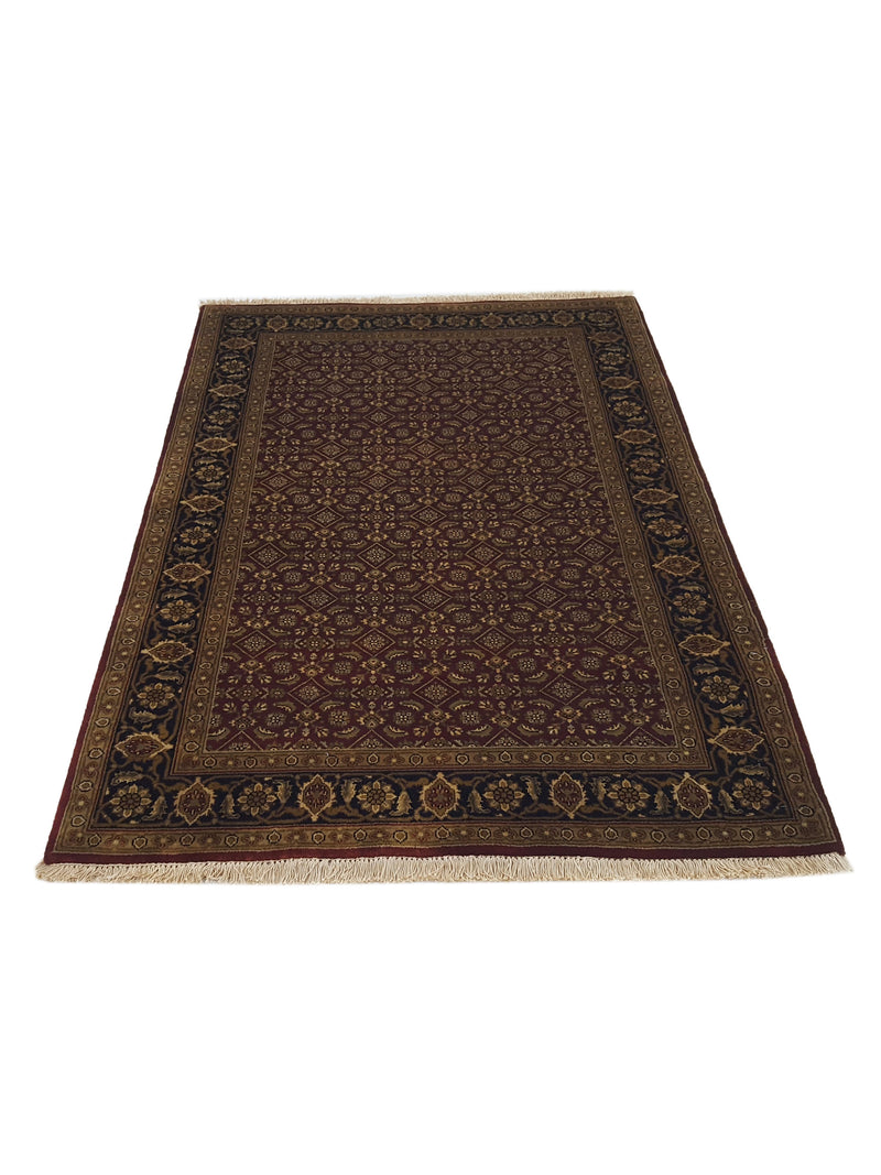 Pacific Serene 36908 Red Black Traditional Hand Knotted Rug