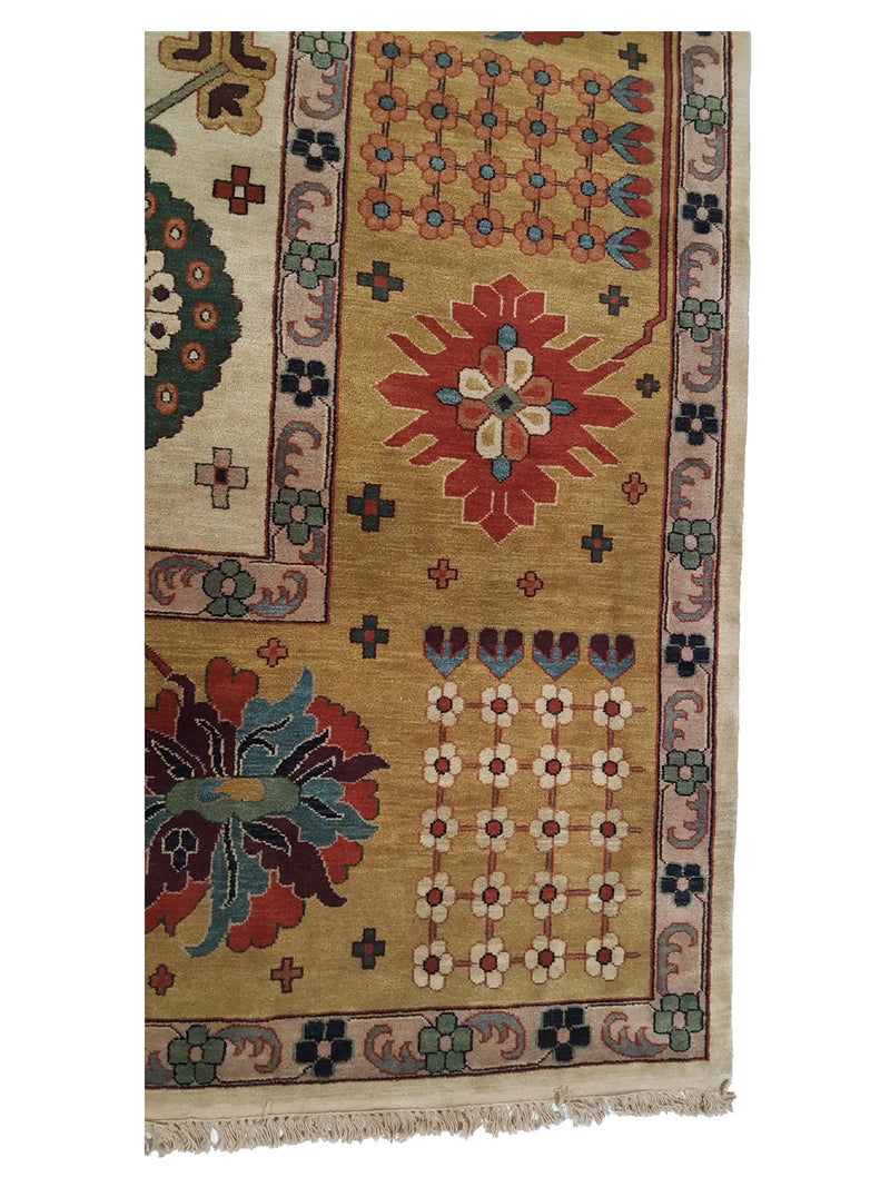 Pacific Tribal 36941 Ivory Tan Traditional Hand Knotted Rug