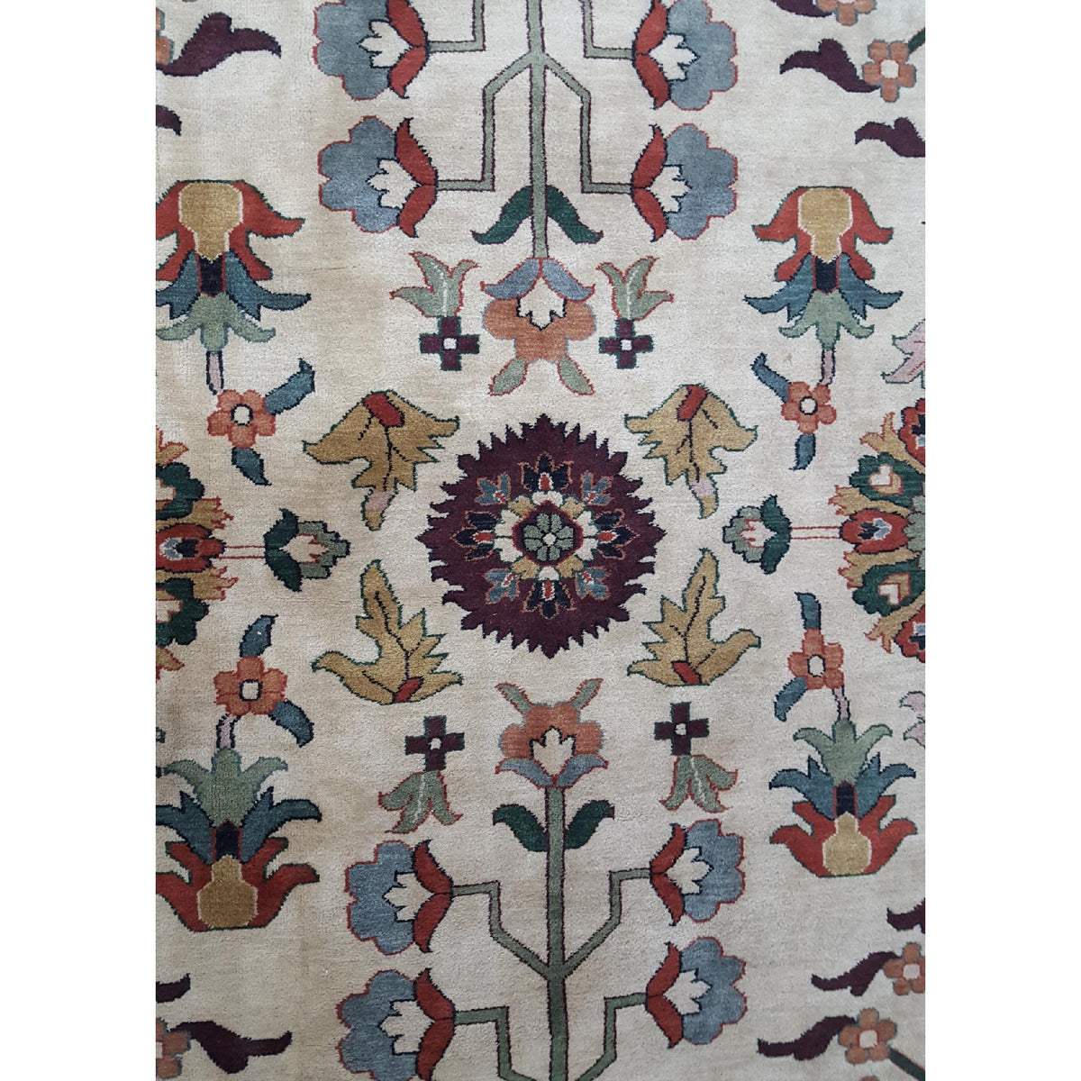Pacific Tribal 36941 Ivory Tan Traditional Hand Knotted Rug