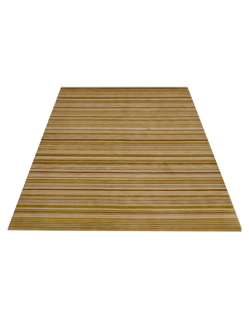 Pacific Gouri Ganga 36942 Khaki Brown Transitional Hand Knotted Rug