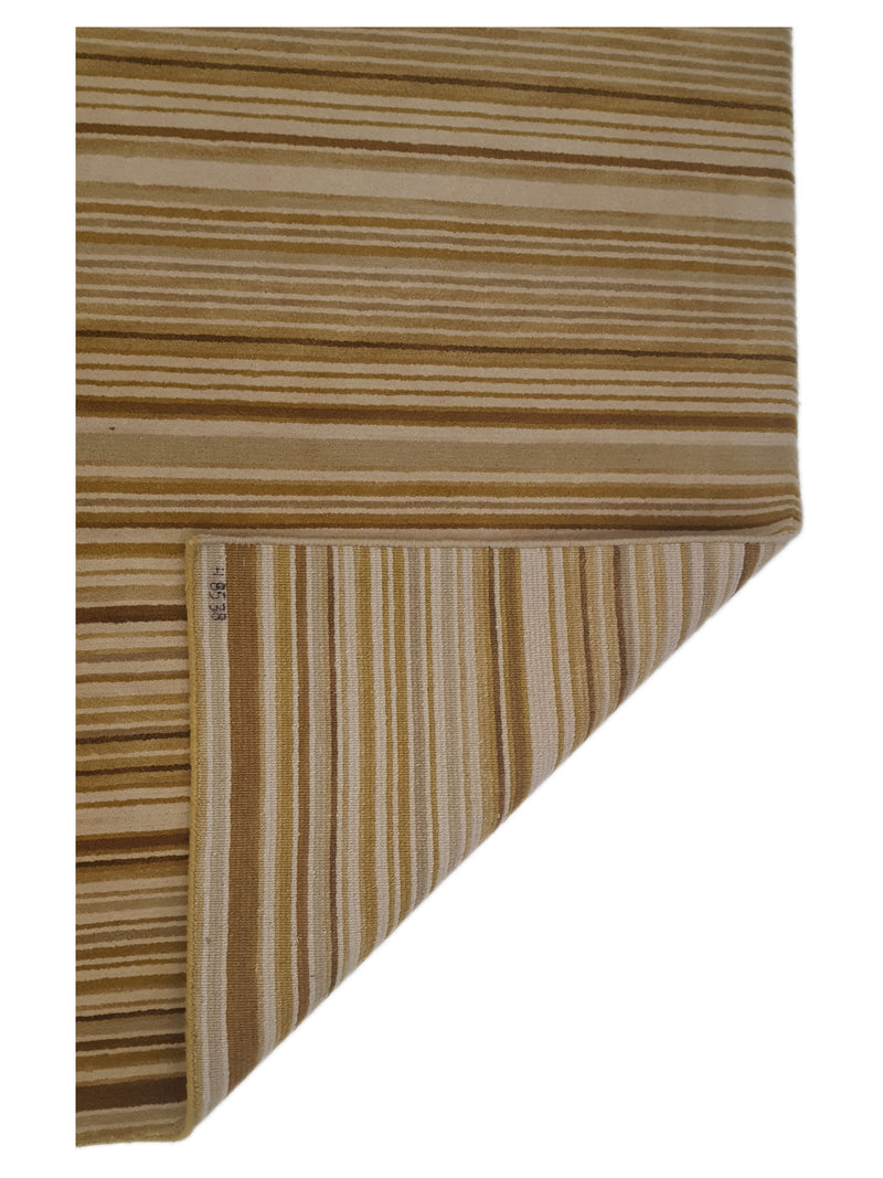 Pacific Gouri Ganga 36942 Khaki Brown Transitional Hand Knotted Rug