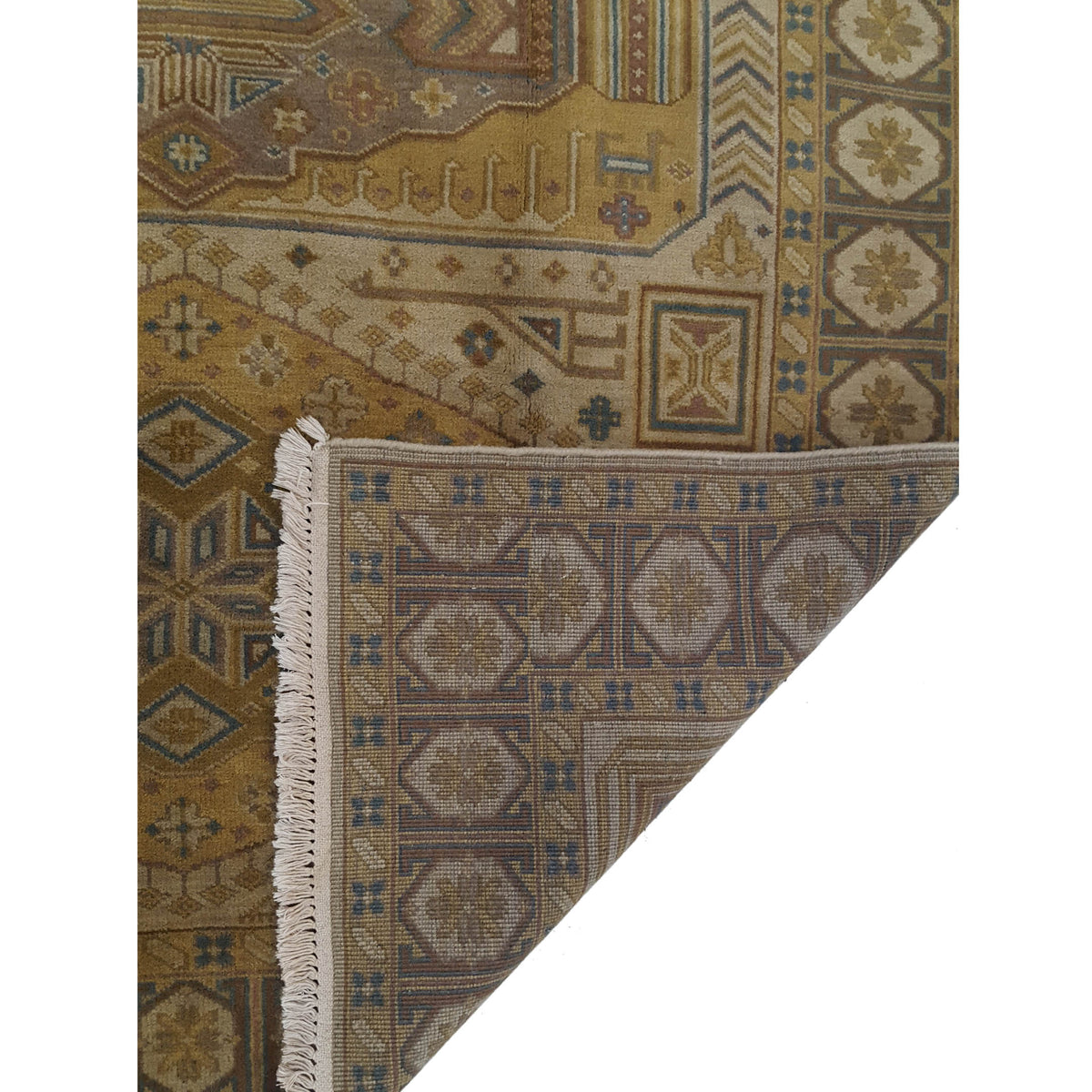 Pacific Tribal 36948 Gold Brown Traditional Hand Knotted Rug