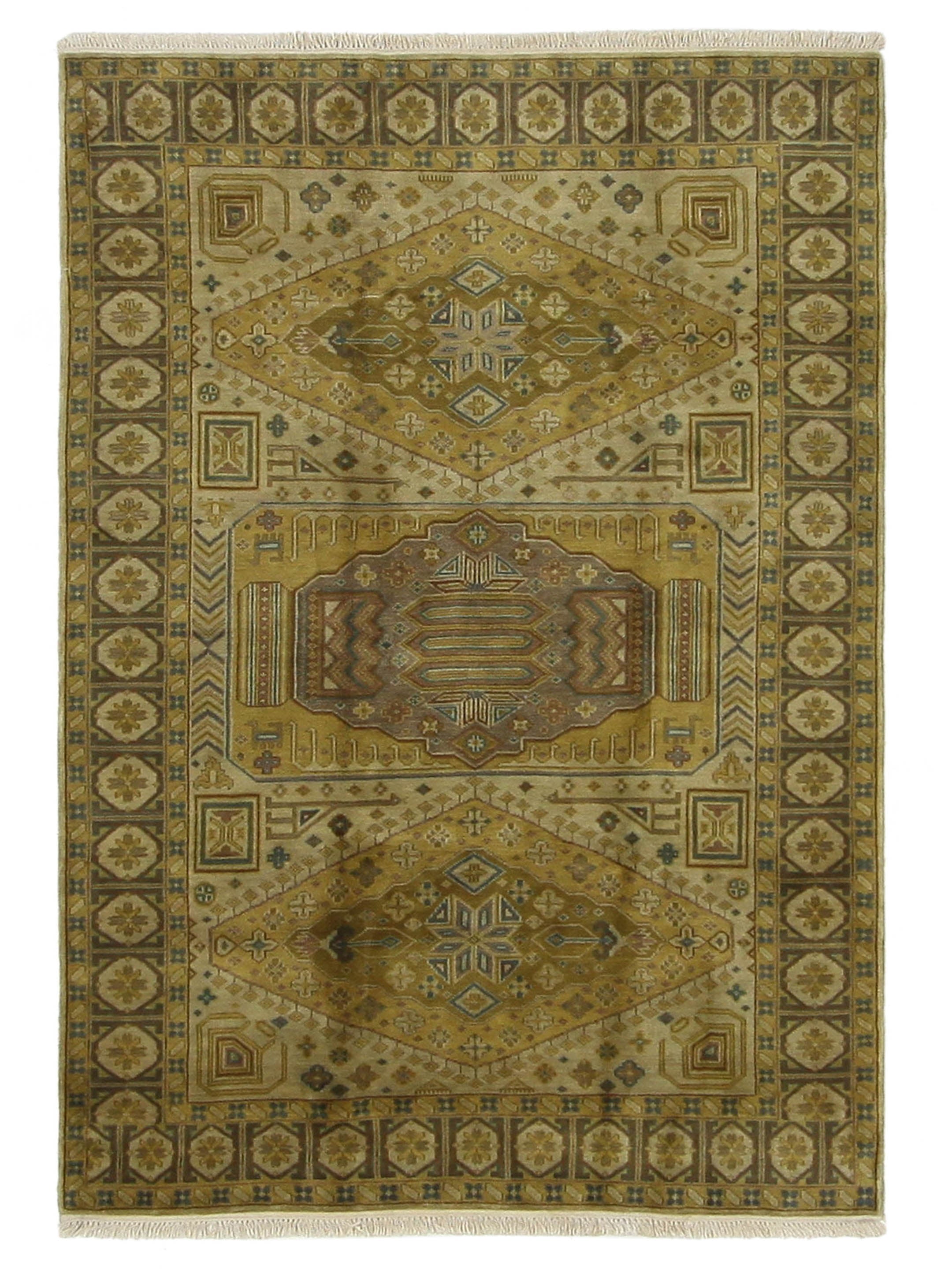 Pacific Tribal 36948 Gold Brown Traditional Hand Knotted Rug – Pacific Rugs