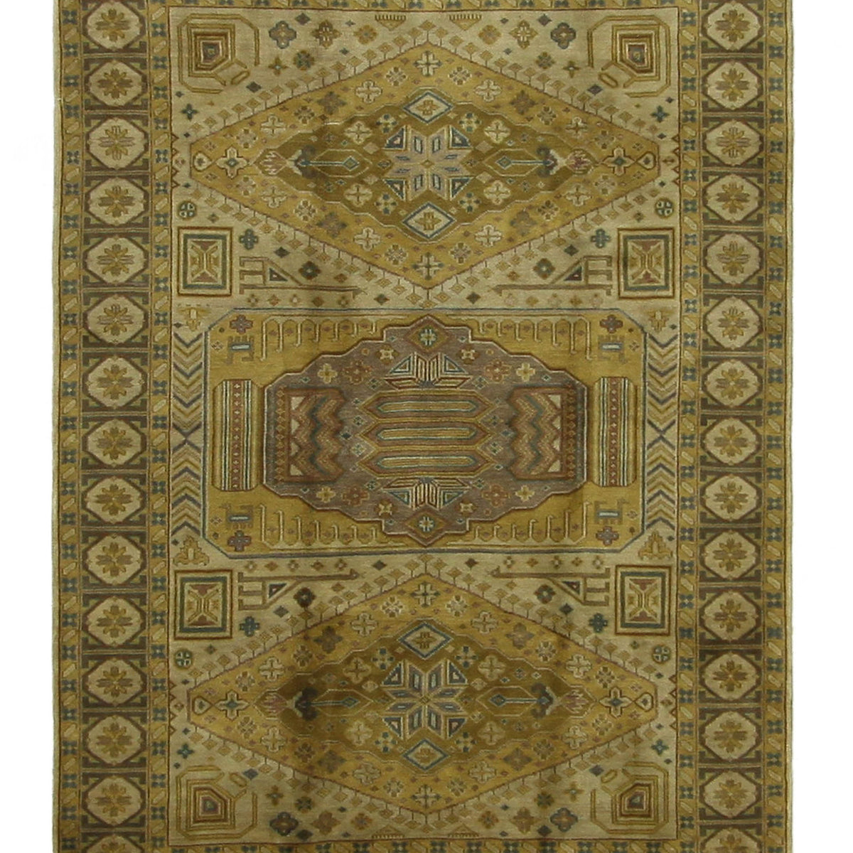 Pacific Tribal  Gold Brown Traditional