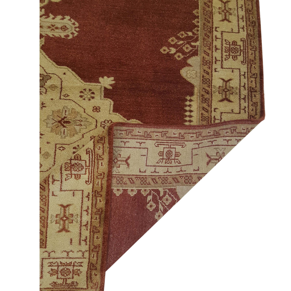 Pacific Tribal 36951 Rust Ivory Traditional Hand Knotted Rug
