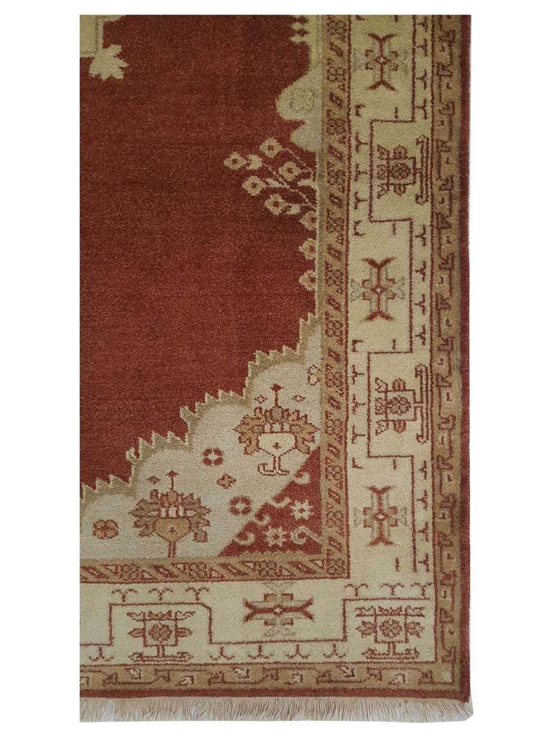 Pacific Tribal 36951 Rust Ivory Traditional Hand Knotted Rug