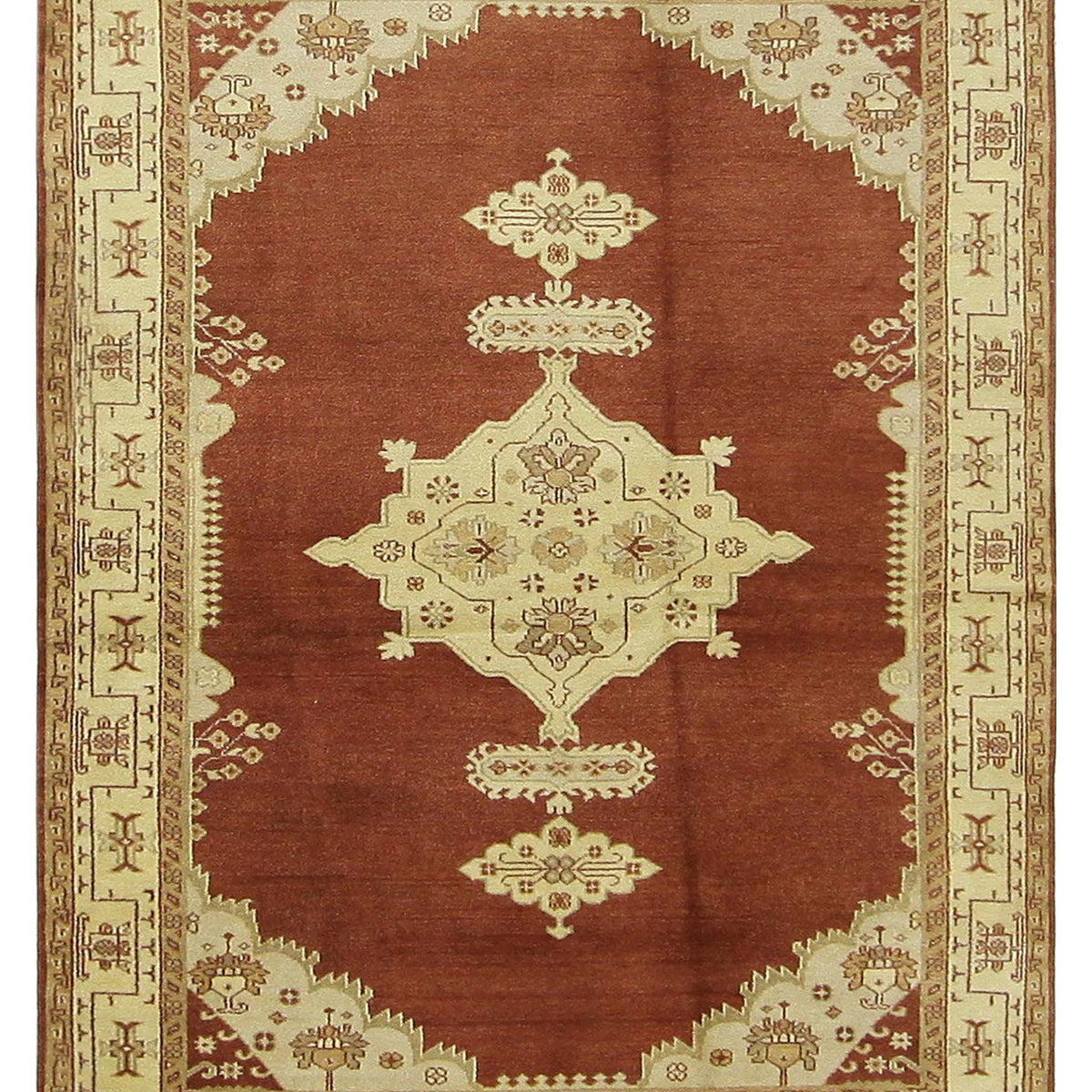 Pacific Tribal  Rust Ivory Traditional