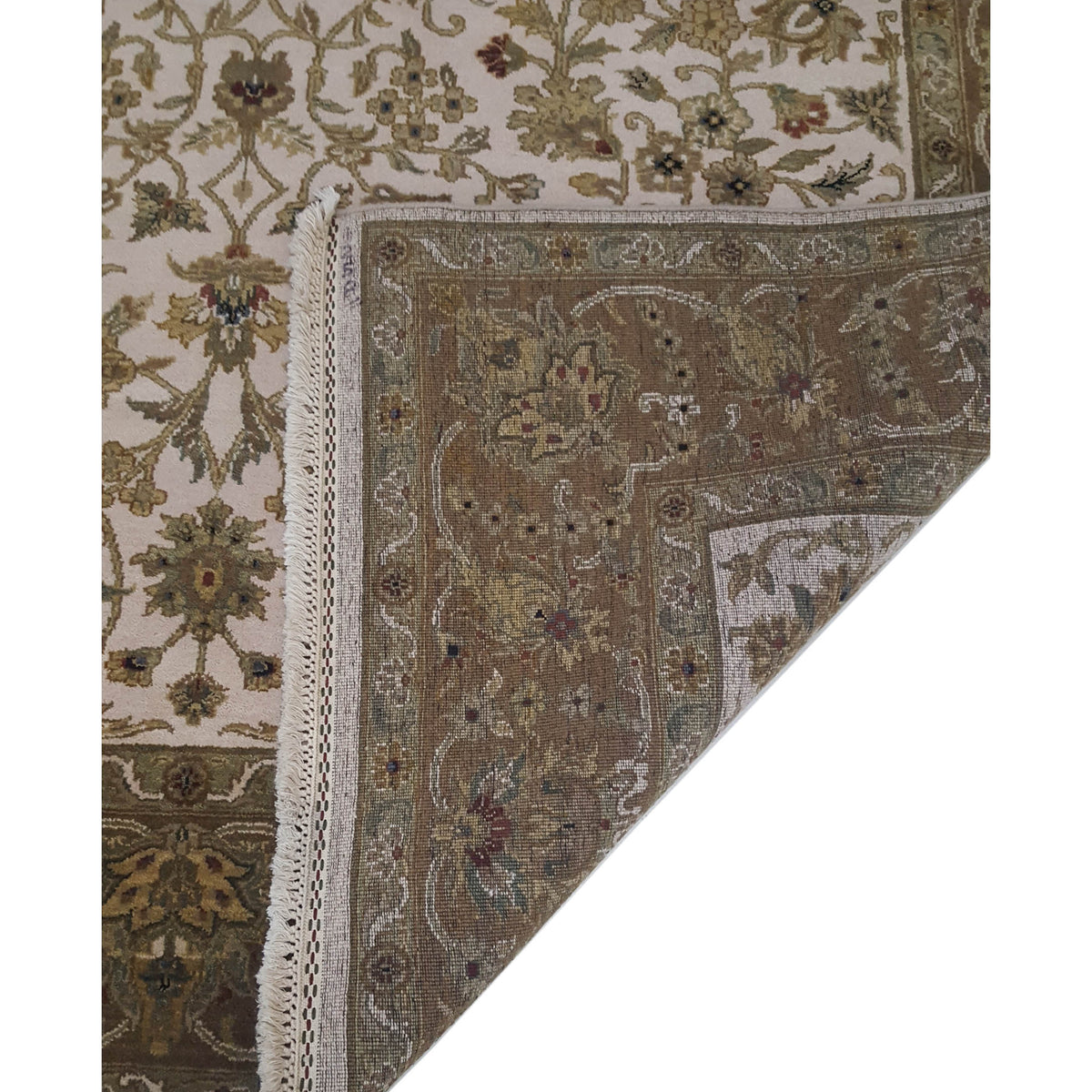 Pacific Crown 37000 Ivory Brown Traditional Hand Knotted Rug