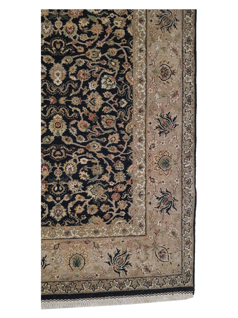 Pacific Maharaja 37009 Black Beige Traditional Hand Knotted Rug