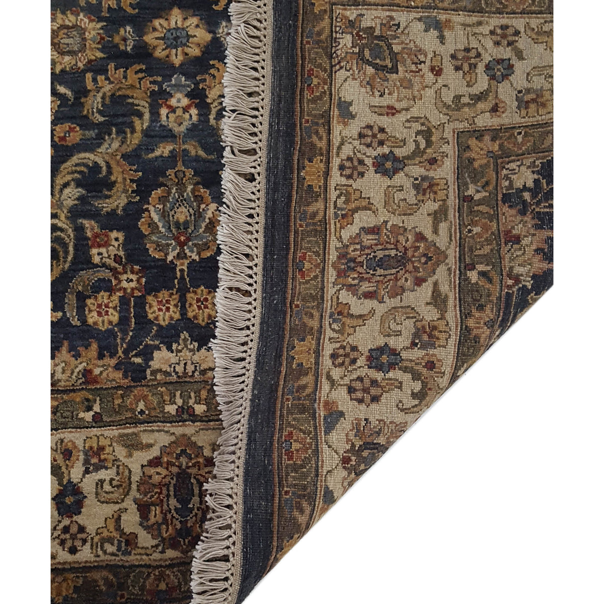 Pacific Crown 37027 Navy Gold Traditional Hand Knotted Rug