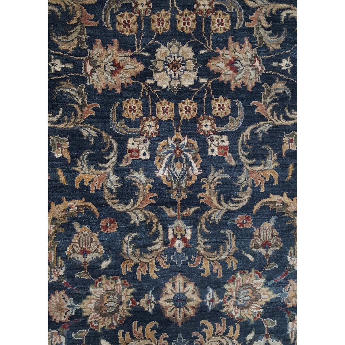 Pacific Crown 37027 Navy Gold Traditional Hand Knotted Rug