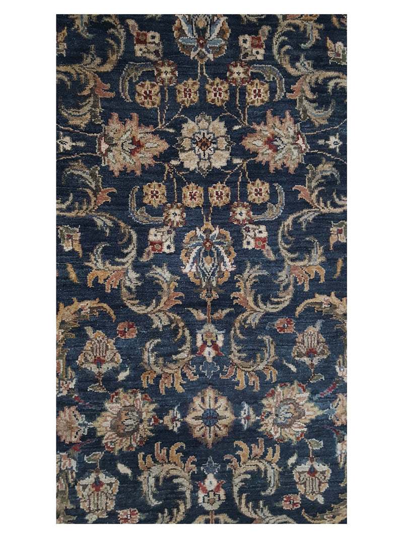 Pacific Crown 37027 Navy Gold Traditional Hand Knotted Rug