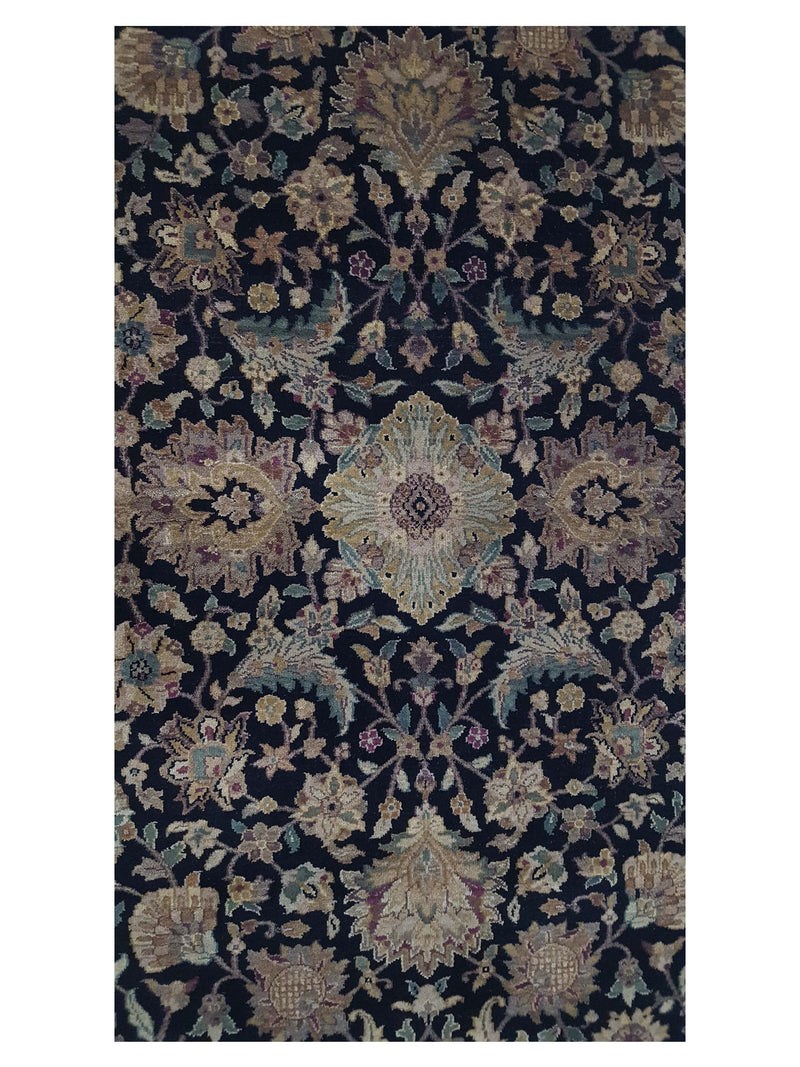 Pacific Crown 37028 Black Beige Traditional Hand Knotted Rug