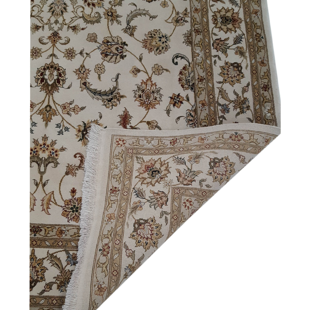 Pacific Classic 37088 Ivory Ivory Traditional Hand Knotted Rug