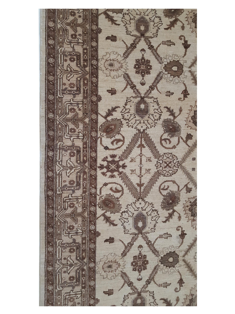 Pacific Ziegler 37093 Beige Beige Traditional Hand Knotted Rug