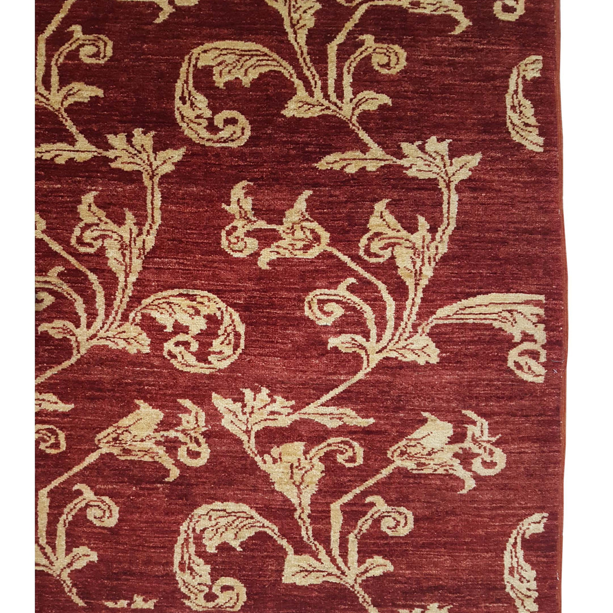 Pacific Ziegler 37094 Burgundy Gold Modern Hand Knotted Rug