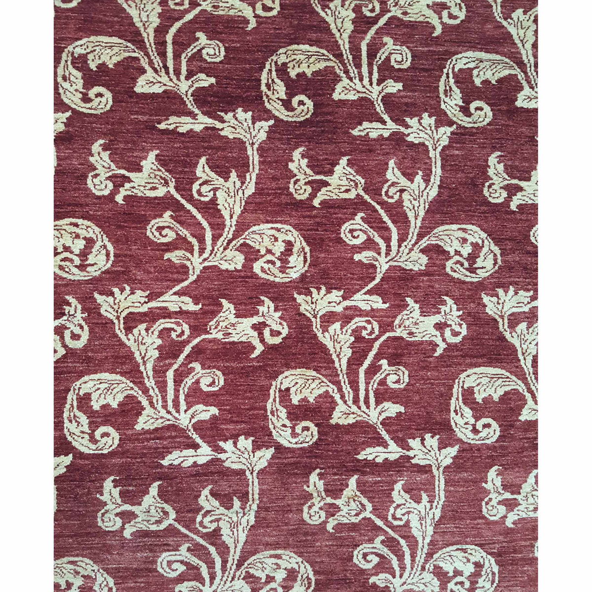 Pacific Ziegler 37094 Burgundy Gold Modern Hand Knotted Rug