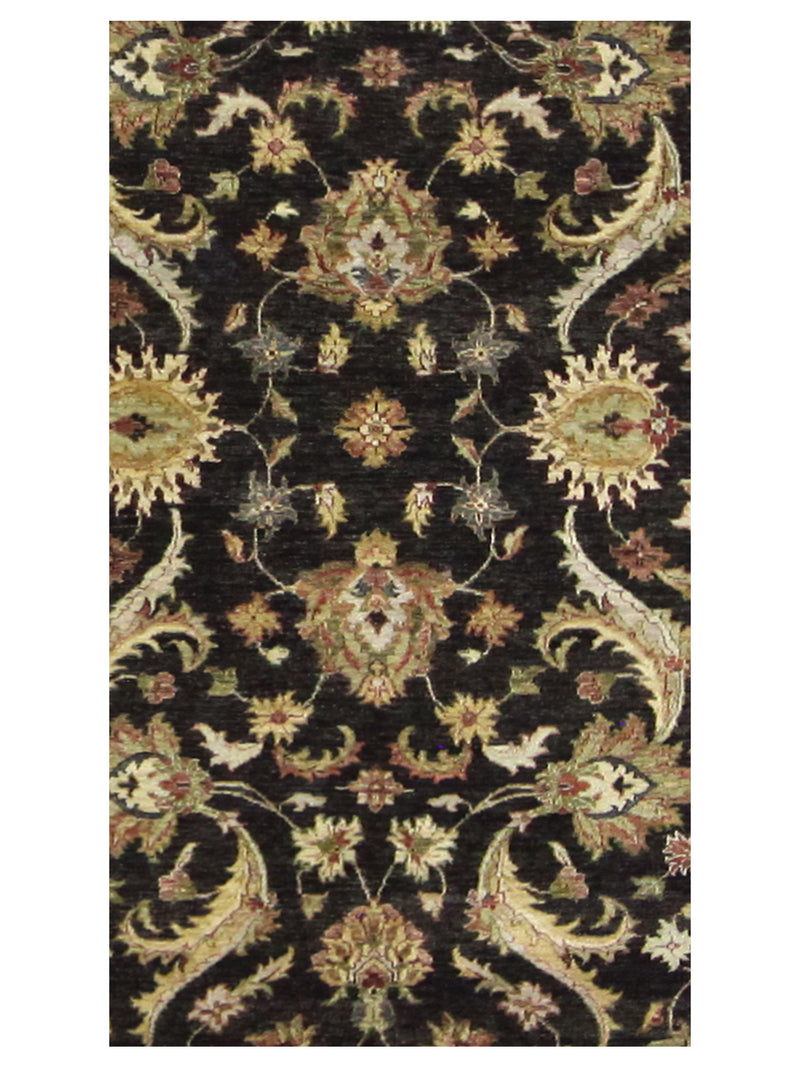 Pacific Agra 37096 Black Ivory Traditional Hand Knotted Rug