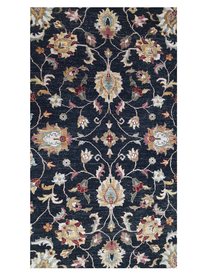 Pacific Agra 37104 Black Red Traditional Hand Knotted Rug