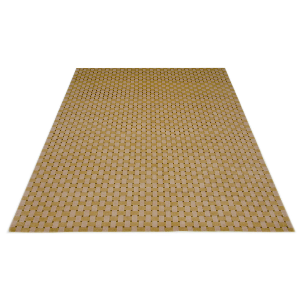 Pacific Gouri Ganga 37164 Yellow Beige Modern Hand Knotted Rug